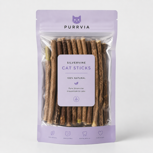 Purrvia Silvervine Catnip Sticks
